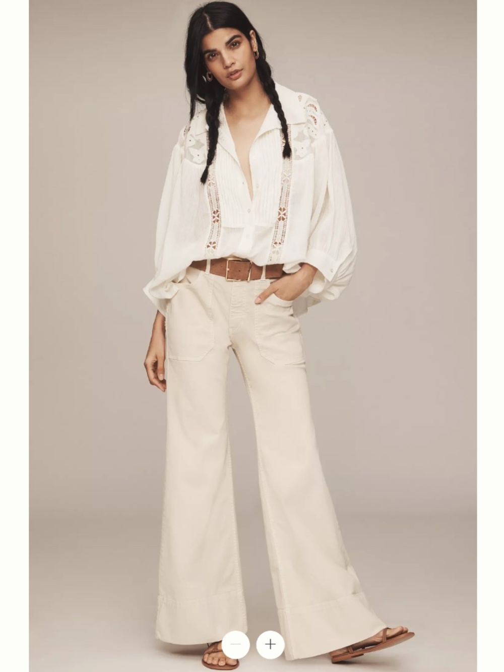 Anthropologie The Rylan Relaxed High-Rise Flare Pants by Pilcro